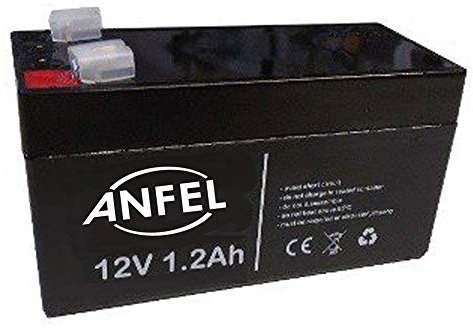 BATTERIA ERMETICA RICARICABILE AL PIOMBO 12 V 1,2 AH 1,3 AH, UPS ATTACCO FASTON 97x43x57mm