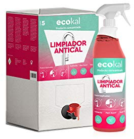 INSTAQUIM - Limpiador Antical Concentrado Natural Ecokal | 5 L | Elimina la Cal y la Suciedad Acumulada en Baños, Grifos y Mamparas | una Opción Ecológica y Segura para Mantener tus Espacios Limpios