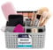 volila Storage Baskets- Grey Plastic Vanity Storage 1 Pack - Makeup Organiser 5-Grid Multi-function Bedroom Skin Care Organiser, Dressing Table Organiser, Bathroom Toiletries Storage Basket