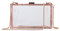 EVEOUT Pochette da sera trasparenti Pochette da donna in acrilico alla moda (Oro rosa transparente)