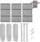 BQMAX Kit di ricambi per griglia Charbroil Gas2Coal Gas / Carbone Hybrid Grill 463370516 463370519 463278418 463278419 G421-0001-W1 G553-0002-W1A G466-2500-W1