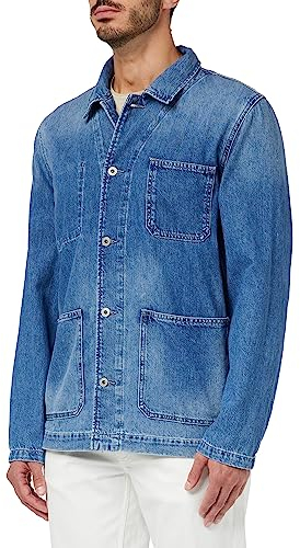 Pepe Jeans Herren Ray Jacket, Blue (Denim), XXL