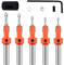YIXISI 5 PCS 8mm HSS Countersink Drill Bit Set, Woodworking Chamfer Counter Bit, Tapered Drill Bit for Wood Drilling, with Drill Stop Ring and Hex Wrench