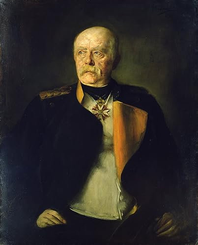 XSBPDPII Berühmt Wandkunst Bilderdruck Leinwand Wandkunst Bilder Otto von Bismarck von Seraph von Lenbach Leinwandbilder für Flurdekoration 60x90cm