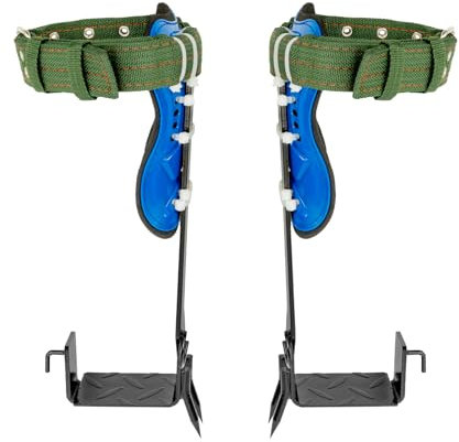 PINYELIN Tree Climbing Spikes, Crampons Tree Climbing Spikes Set Crampons Tree Climbing Equipment Set Climbing Tool, Fall Protection Equipment Tree Climbing Tool