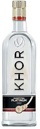 Vodka Khor Platinum destilado premium selección gourmet – 1 Botella x 70 cl