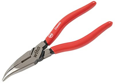 Wiha 32625 Bent Long Nose Pliers with Cutters, 8-Inch by Wiha