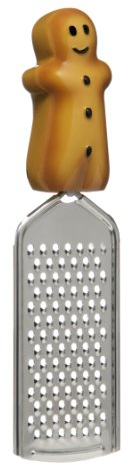 Premier Housewares Gingerbread Man Dessert Grater, Silver, H4 x W21 x D6cm