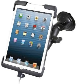 SUPPORTO A VENTOSA RAM-MOUNT RAM-B-166-TAB11U HOLDER UNIVERSALE a molla compatibile con Apple iPad Mini senza case custodia