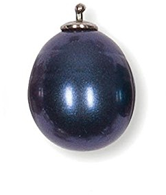 HEIDE HEINZENDORFF Einhängerpaar Barocktropfen Perle Blue Medium, 11 x 16 mm