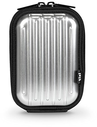 tizi Köfferchen - Stylische und praktische Reisetasche für tizi Produkte, Gadgets und Zubehör mit hochwertiger Kunststoffschale in Cooler Alu-Optik