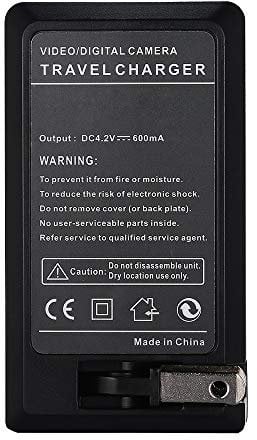 Amsahr Digital Mini Battery Travel Charger for Casio Exilim Zoom EX- Z100, Z1000BK, Z100BN Camera