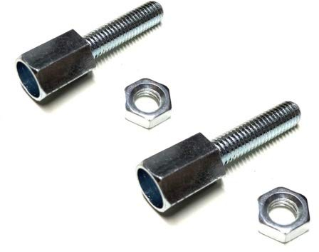 2x Zug Stellschraube Einstellschraube M5 x 20mm passend für Bowdenzug Kupplungszug - 2 Stück Set Einstellschraube für Mofa, Moped, Mokick