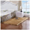 QINGLOU Faux Lammfell Schaffell Teppich (75 x 120cm) Wohnzimmer Schlafzimmer Kinderzimmer/Als Faux Bett-Vorleger oder Matte für Stuhl Sofa (Brown, 75 x 120cm)