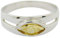 RIYO Indien 925 Sterling Silber süßer natürlicher Citrin Ring Geschenk de