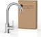 instmaier K3 Küchenarmatur | Wasserhahn Küche | Spültischarmatur mit hohem Auslauf | Armatur für Küchenspüle | Einhebelmischer | Mischbatterie 360° schwenkbar | Chrom