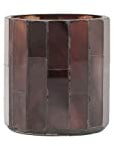 House Doctor, Teelicht, Amroha, Braun, Glas, Zement, h: 8 cm, Dia: 6.5 cm