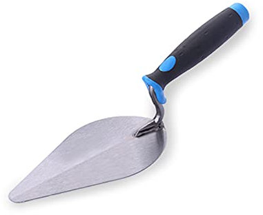Truelle de brique de 17,8 cm, outil de maçonnerie plat à poignée douce, outil de maçonnerie à poignée douce, outil manuel de ciment de finition de maçon de 17,8 cm.