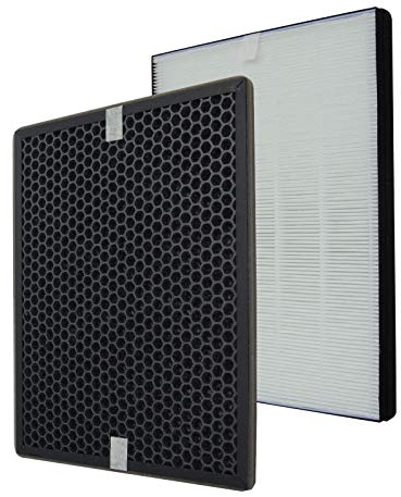 PUREBURG - Filtro HEPA di ricambio + filtro ai carboni attivi, compatibile con purificatore d'aria Philips Series 1000 AC1214/10 AC1215 AC1217 e AC2729/10, codice articolo FY1410/30 FY1413/30