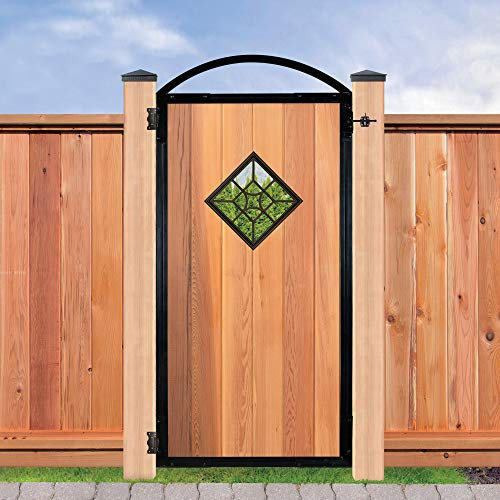 Nuvo Iron Decorative Insert for Fencing, Gates, Home, Garden - Square, 15, Black