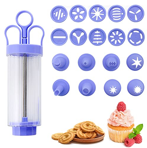 NTCL Niuhong Zuckerguss Kekspresse Cremespritze Gebäckpresse Backspritze Plätzchen Keks Sahnespritze Backen Spritzgebäck Biscuits Presse Tortenspritze Zuckerglasur DIY Dekoration Herstellung Keksen