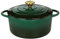 Küchenprofi Bratentopf Provence mit Deckel aus Gusseisen in der Farbe Racing Green Fassungsvermögen 4,2L, Maße: 24cm x 11,3cm, 04 0100 11 24