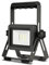 REV LED Baustrahler - 10W, 900lm, IP65, 6500K, robuster Aluminium Baustellenlampe für Baustelle, Werkstatt & Keller, 1,5m Gummikabel, anthrazit-silber