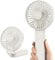 EasyAcc Portable Handheld Fan, [Powerful Wind & Quick Cool] Personal Fan 3-17H with 4 Speeds Portable Rechargeable Fan One Touch Power Off Foldable Desk for Home Travel Outdoor-White