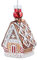 Gisela Graham Christmas Tree Decoration Glass Gingerbread House