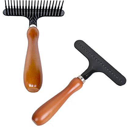 Wondsea Rastrello per tappeti manuale da 1 confezione, tappeti/tappeti refluffanti, pulizia dei capelli, rimozione di palline soffici da coperte, tappeti, tappeti da letto