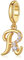 FOREVER QUEEN Charms mit Buchstabe Charms Anhänger 925 Sterling Silber Charms A-Z Alphabets Charms für europäische Armbänder und Halsketten