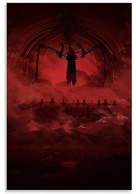 ELedvb Attack on Titan Kunstposter DemonCanvas Poster Dekorative Malerei Leinwand Wandposter und Kunstdruck Moderne Familie Schlafzimmer Dekor Poster 40 x 60 cm