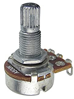 FLEOR A500K Mini Potentiometer Audio Taper Pots with Bayonet L18mm Short Split Shaft for Electric Bass Guitar Control Tone Volume Parts, Pack of 12PCS