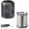 Filtro interno magnetico aggiornato per asciugacapelli + gabbia filtro esterno compatibile con modelli Dyson Supersonic HD01 HD03 HD08 HD15 ricambi per asciugacapelli (grigio)