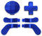 eXtremeRate Palettes avec D-Pads pour Xbox One Elite V1/V2 Manette, Palettes avec D-Pads en Acier Inoxydable pour Xbox One Elite/Elite Seies 2/Elite 2 Core, 6 pcs Bleu Foncé Mat