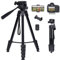 ZETONG Treppiede per fotocamera Canon Nikon Sony, 67 pollici, in alluminio, leggero, treppiede con testa staccabile, supporto per telefono e scatto remoto e borsa per il trasporto, piccolo treppiede