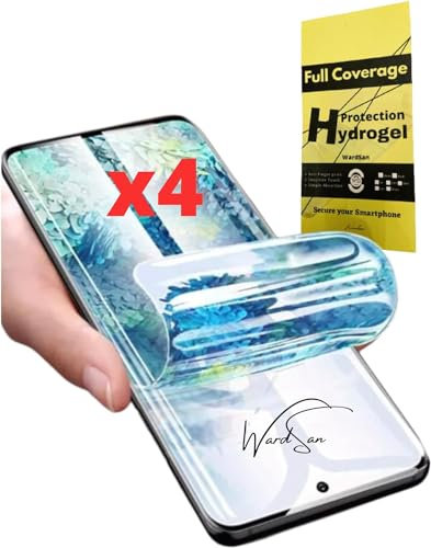 WardSan [Pack 4 Pièces Pour Samsung Galaxy Note 20 5G 6.7 - Film Protection d'écran Hydrogel HD Transparent | Protecteur Souple TPU Amélioré [Compatible avec Coques] Flexible (Pas en Verre Trempé)