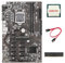 AMIUHOUN B250 BTC Mining Motherboard 12P Graphics Card Slot Motherboard LGA1151 with G3930 CPU+DDR4 8G 2133Mhz RAM+SATA Cable