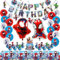 Spidey Geburtstagsdeko Party, 53PCS Geburtstag Spiderman Luftballons, Spiderman Deko Geburtstag Kinder, Geburtstagsdeko, Spinne Party Dekorationen, Spinne Geburtstag Dekorationen Ballons
