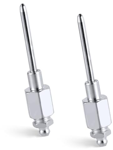 XIHIRCD 2pcs Grease Needle Nozzles, Aluminum Alloy Grease Needle for Grease Gun Needle Lubricator Adapter Grease Fitting Tool for Narrow Spaces And Deep Holes Metal