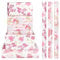 VEYLIN Geschenkpapier Rosa rolle,43.2cm×300cm Weihnachts geschenkpapier rolle,Geschenkpapier mädchen exklusives Weihnachtsgeschenkpapier für Mädchen