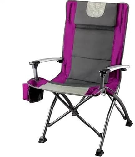 AD-BCrbgen Tragbarer Campingstuhl, Angelstuhl, einfach zusammenklappbarer Stuhl for den Außenbereich for Wandern, for den Strand, Picknicks und Veranstaltungen im Freien(Pink)