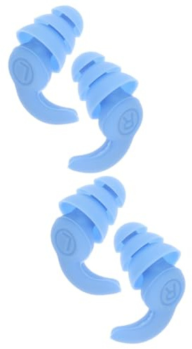 HANABASS 2paare Geräuschdämpfende Ohrstöpsel Wasserdichte Flexible Ohrstöpsel Für Schlafen Lernen Und Schwimmen Ergonomisches Design Wiederverwendbar Für Erwachsene