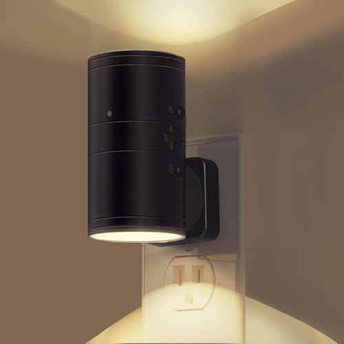 Asslye Nachtlicht Steckdose mit Fernbedienung, Lumelia Steckdosenlampe, Dimmbares Nachtlicht für Flur, Schlafzimmer, Küche, Treppe