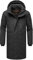 STONE HARBOUR Herren Warmer Wintermantel lang mit Abnehmbarer Kapuze und magnetischer Abdeckleiste Xandroo XX Black Gr. XL