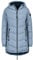Sublevel Damen Winterjacke Stepp-Mantel mit Kapuze lang & tailliert, Outdoorjacke für Damen middle-blue XL