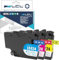 LCL LC424 Patronen Value Pack Kompatibel mit Druckerpatronen Brother LC-424 LC-424VAL Multipack kompatibel für Brother DCP-J1200W DCP-J1200WE (Cyan, Magenta, Gelb, 3er-Pack)