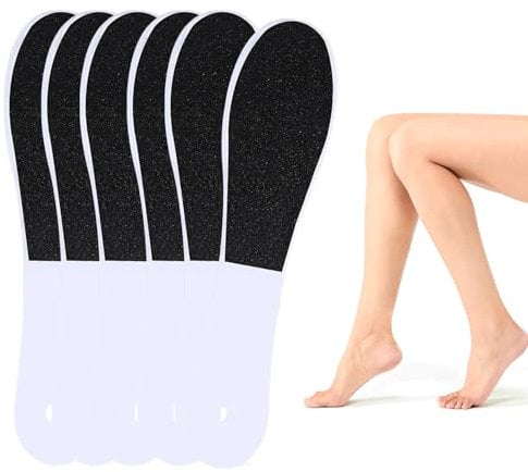 Foot File,Foot Files for Hard Skin,6-Pack Double-Sided Foot File for Hard Skin Removal Foot Rasp File Scrubber Wet & Dry Foot Care