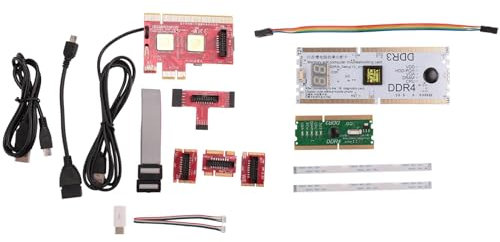 Pqahffowr V8 Laptop Desktop PC Prueba de DiagnóStico Universal Debug Post Card Support para PCI PCI-E MiniPCI-E LPC DDR3 / 4