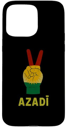Azadi Kurdistan Siegeszeichen Kurdische Flagge Freiheit Kurdistan Hülle für iPhone 15 Pro Max